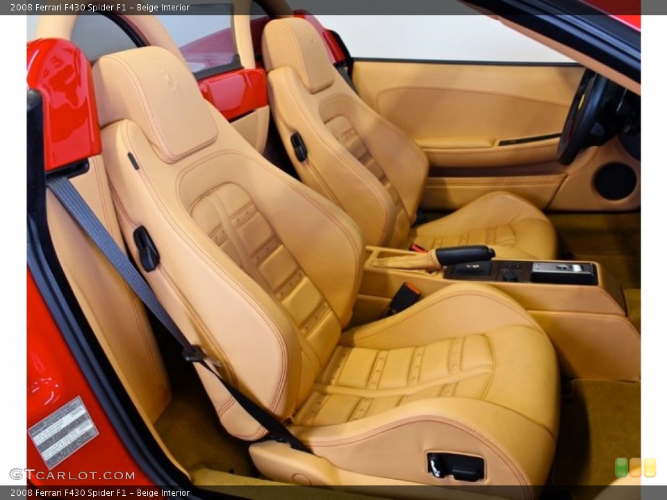 Beige Interior Front Seat for the 2008 Ferrari F430 Spider F1 #73687710