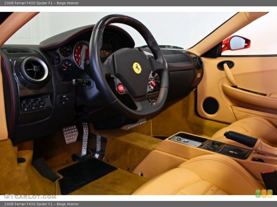 Beige Interior Dashboard for the 2008 Ferrari F430 Spider F1 #73687770