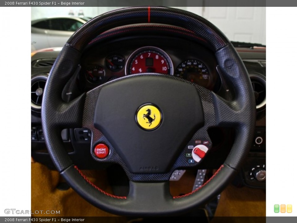 Beige Interior Steering Wheel for the 2008 Ferrari F430 Spider F1 #73687809