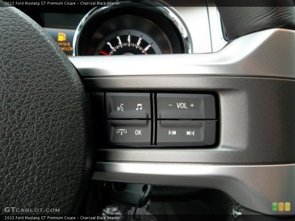 Charcoal Black Interior Controls for the 2013 Ford Mustang GT Premium Coupe #73687938