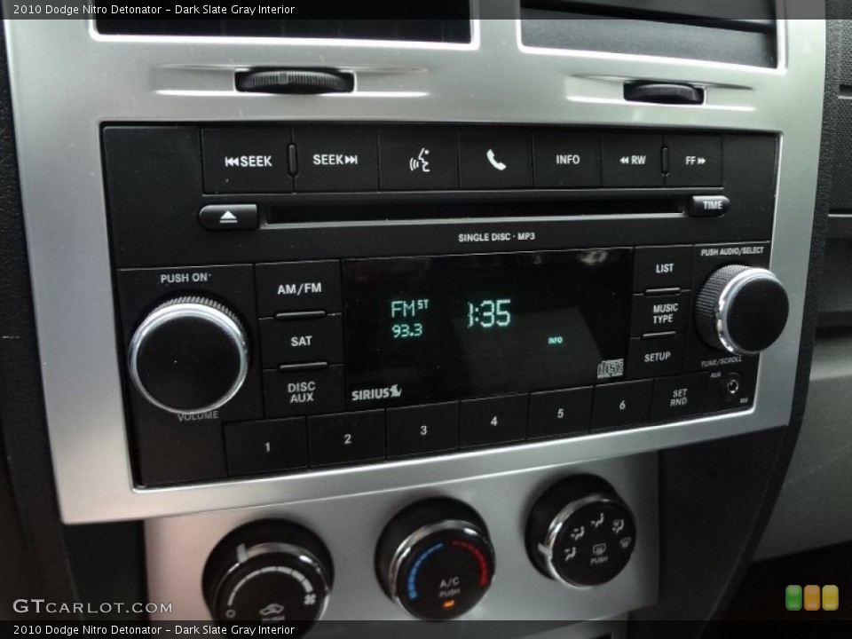 Dark Slate Gray Interior Audio System for the 2010 Dodge Nitro Detonator #73688792