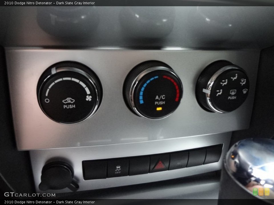 Dark Slate Gray Interior Controls for the 2010 Dodge Nitro Detonator #73688811