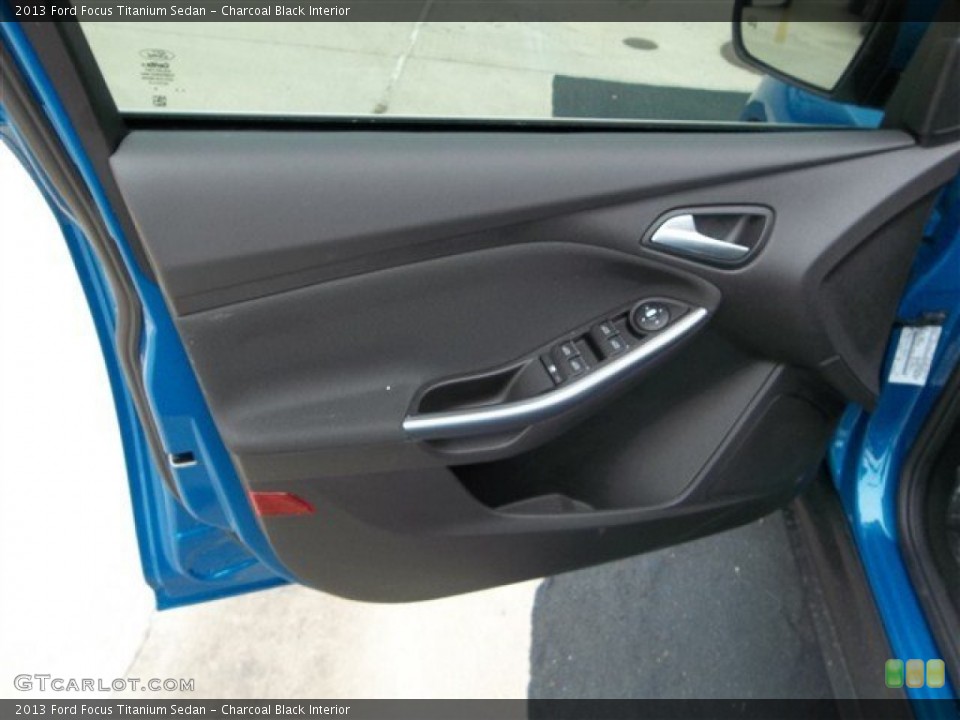 Charcoal Black Interior Door Panel for the 2013 Ford Focus Titanium Sedan #73690962