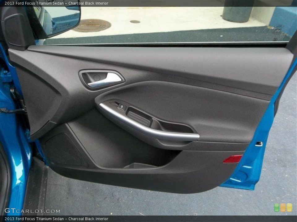 Charcoal Black Interior Door Panel for the 2013 Ford Focus Titanium Sedan #73691067