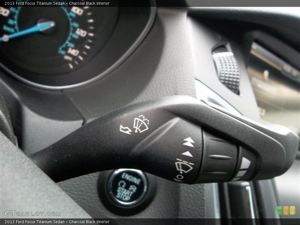 Charcoal Black Interior Controls for the 2013 Ford Focus Titanium Sedan #73691311