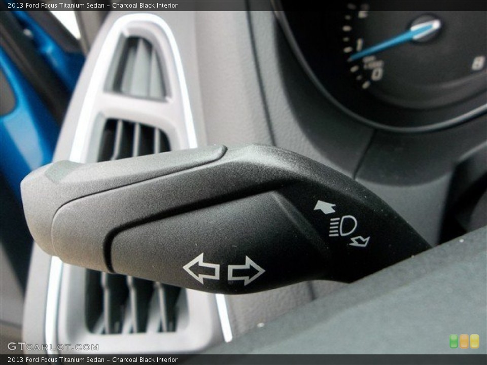 Charcoal Black Interior Controls for the 2013 Ford Focus Titanium Sedan #73691321