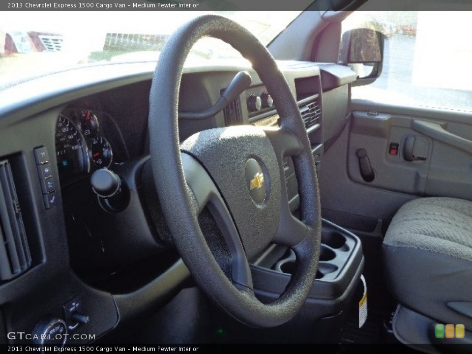 Medium Pewter Interior Steering Wheel for the 2013 Chevrolet Express 1500 Cargo Van #73692384