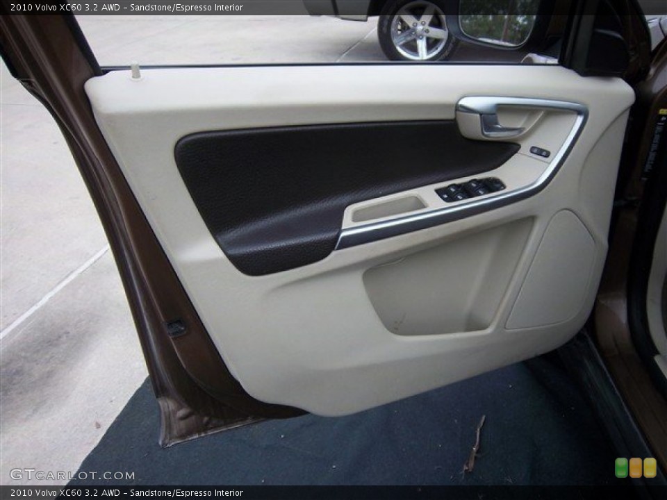 Sandstone/Espresso Interior Door Panel for the 2010 Volvo XC60 3.2 AWD #73692929