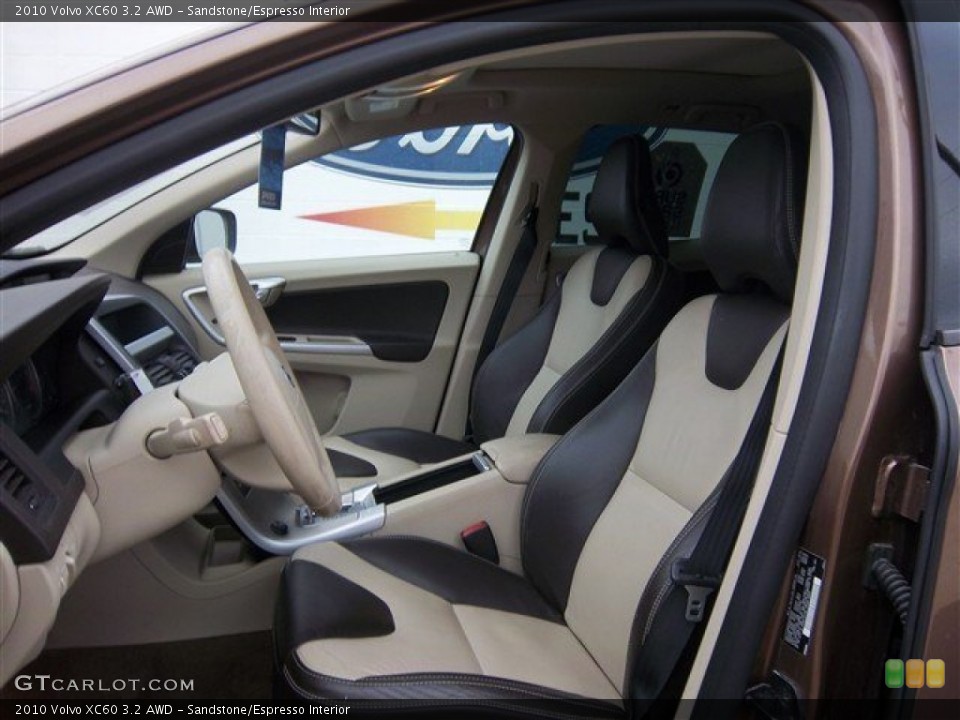 Sandstone/Espresso Interior Photo for the 2010 Volvo XC60 3.2 AWD #73692944
