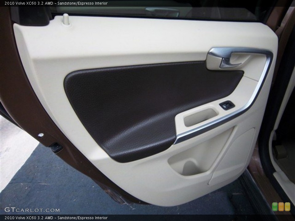 Sandstone/Espresso Interior Door Panel for the 2010 Volvo XC60 3.2 AWD #73692979