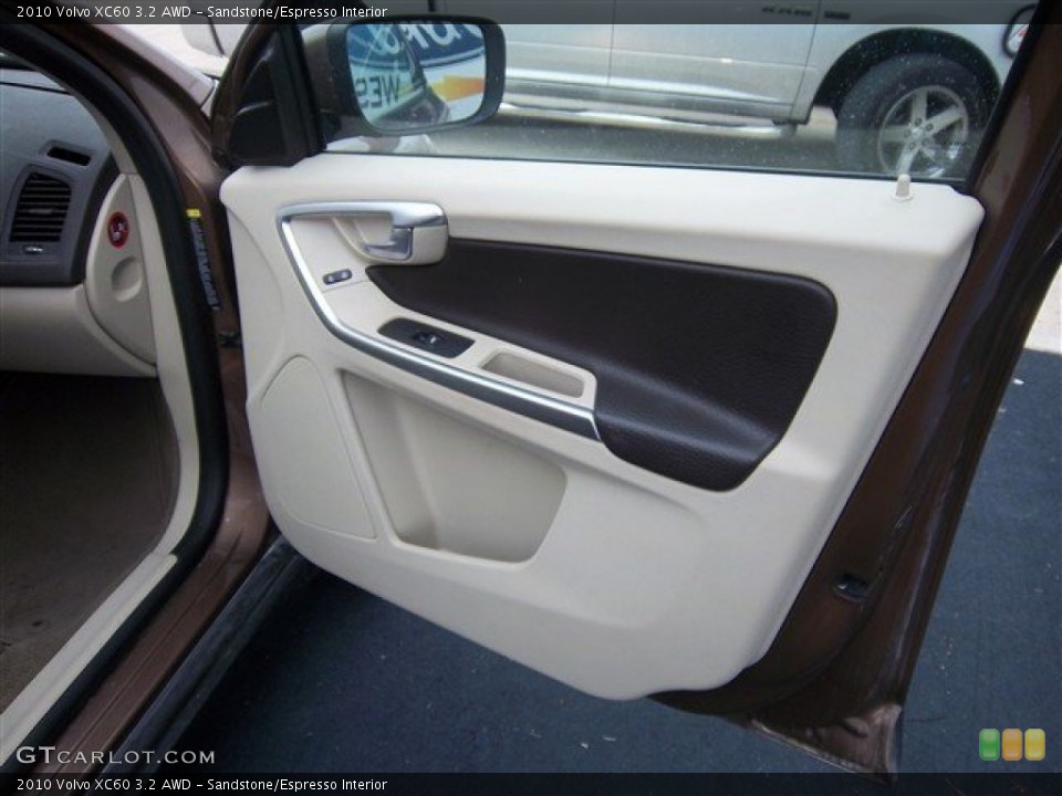 Sandstone/Espresso Interior Door Panel for the 2010 Volvo XC60 3.2 AWD #73693059