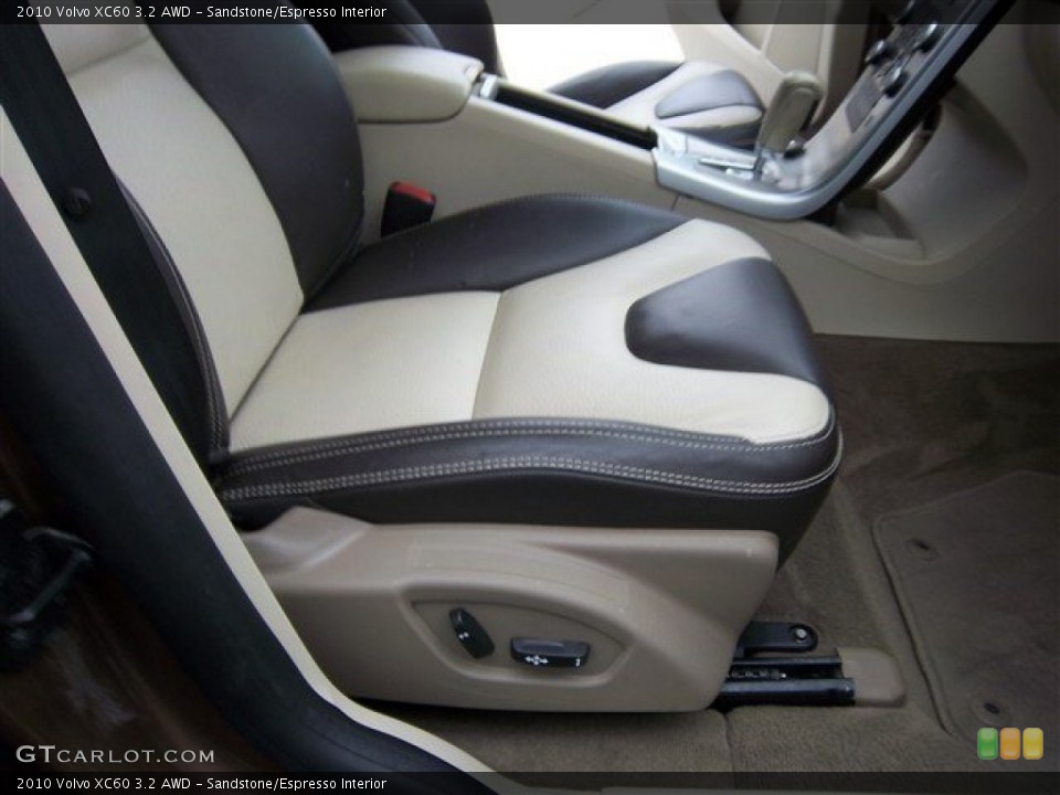 Sandstone/Espresso Interior Front Seat for the 2010 Volvo XC60 3.2 AWD #73693071
