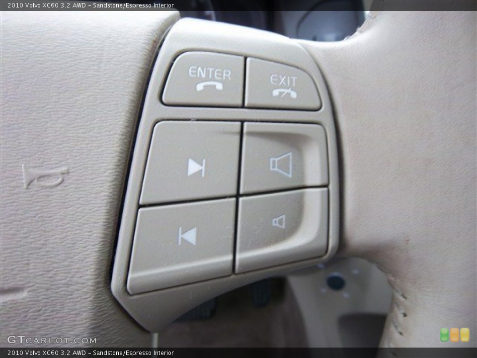 Sandstone/Espresso Interior Controls for the 2010 Volvo XC60 3.2 AWD #73693116