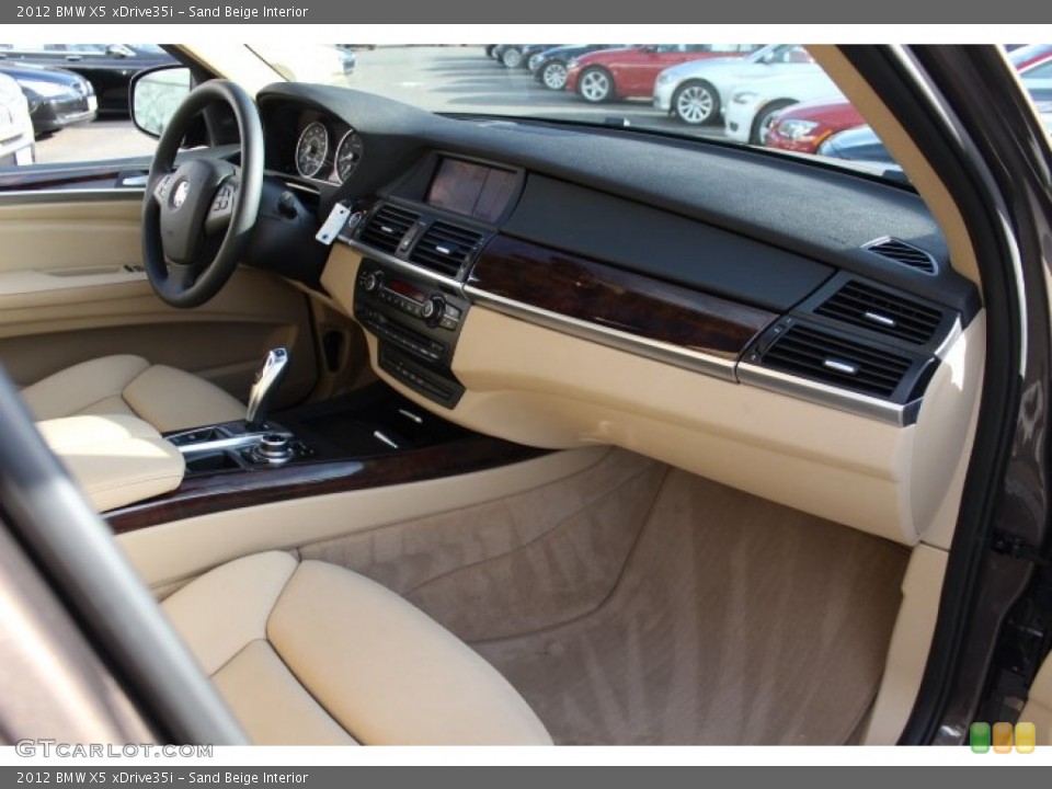 Sand Beige Interior Dashboard for the 2012 BMW X5 xDrive35i #73696701