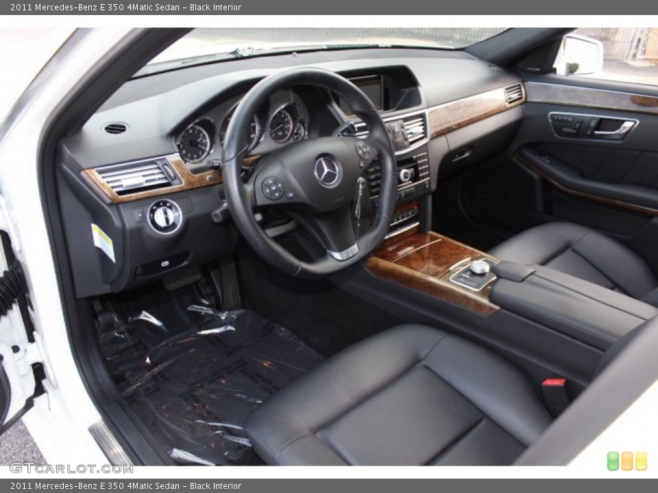 Black Interior Prime Interior for the 2011 Mercedes-Benz E 350 4Matic Sedan #73699509