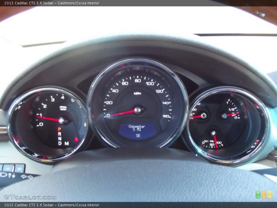 Cashmere/Cocoa Interior Gauges for the 2013 Cadillac CTS 3.6 Sedan #73707054