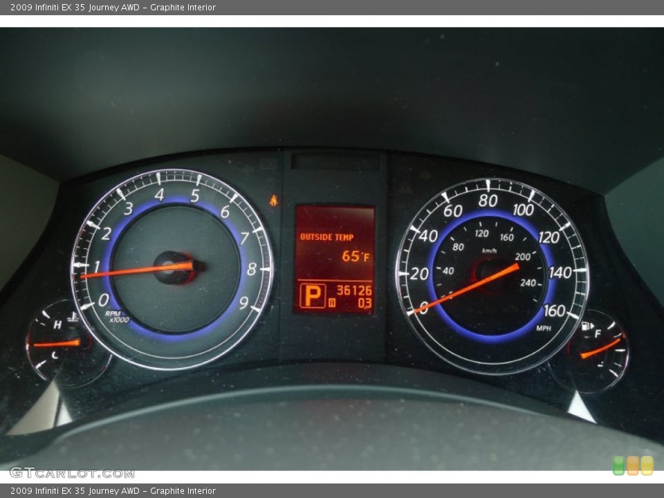 Graphite Interior Gauges for the 2009 Infiniti EX 35 Journey AWD #73712018