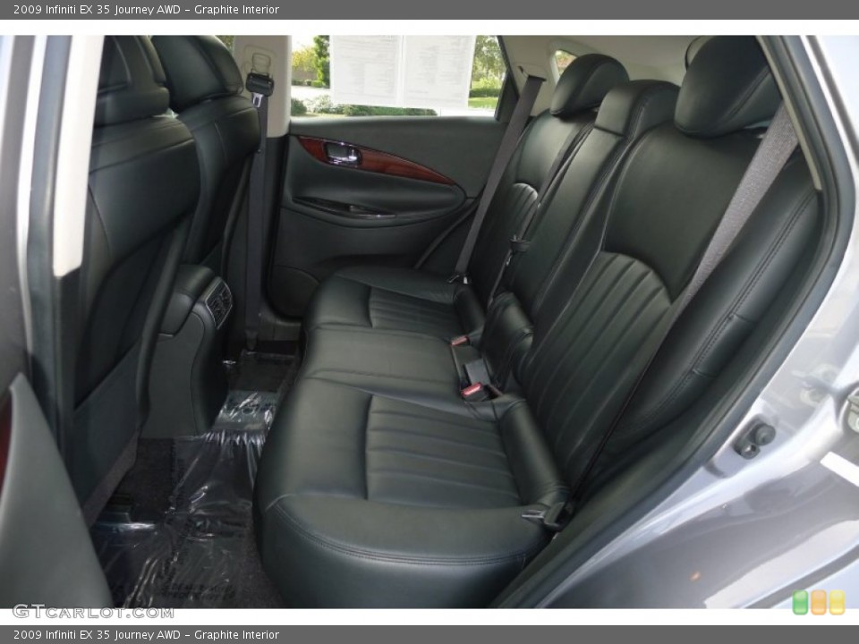 Graphite Interior Rear Seat for the 2009 Infiniti EX 35 Journey AWD #73712081