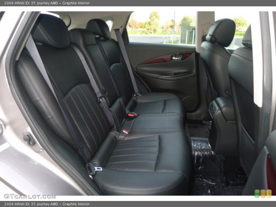 Graphite Interior Rear Seat for the 2009 Infiniti EX 35 Journey AWD #73712086