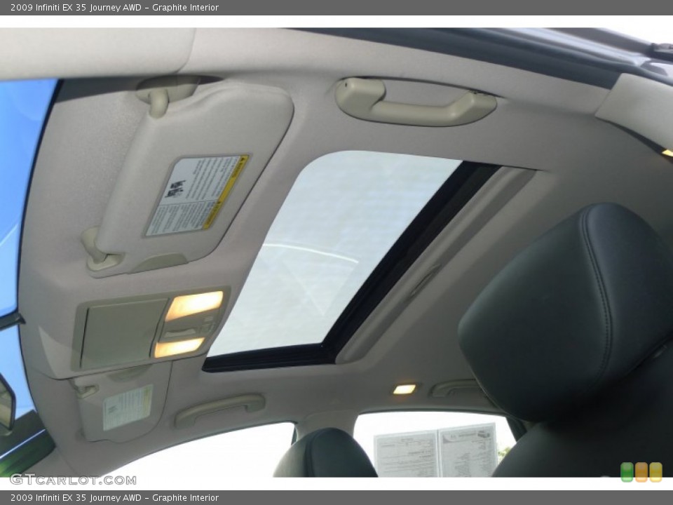 Graphite Interior Sunroof for the 2009 Infiniti EX 35 Journey AWD #73712102