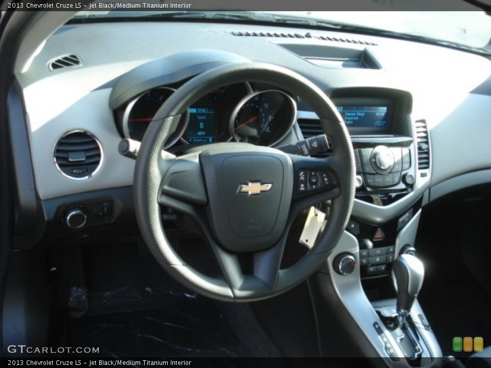Jet Black/Medium Titanium Interior Dashboard for the 2013 Chevrolet Cruze LS #73714301