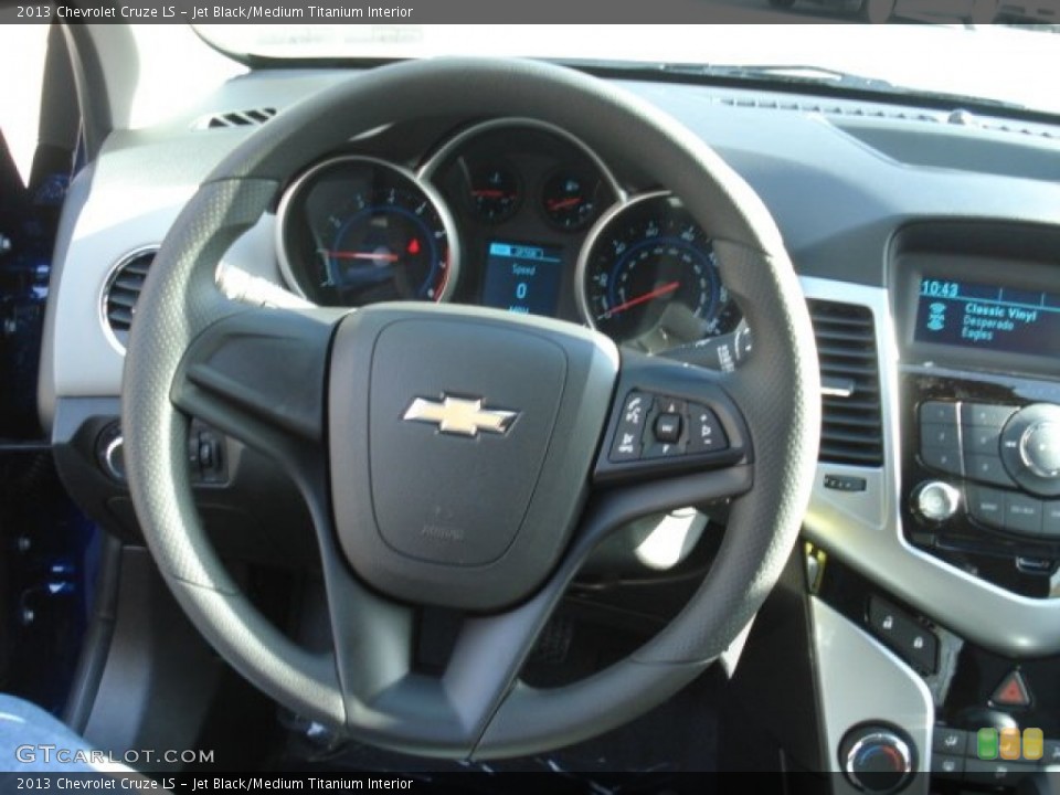 Jet Black/Medium Titanium Interior Steering Wheel for the 2013 Chevrolet Cruze LS #73714451