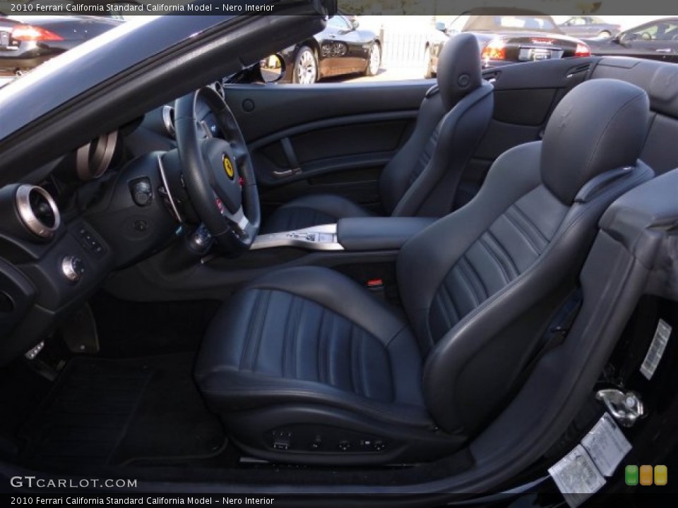 Nero Interior Front Seat for the 2010 Ferrari California  #73717532