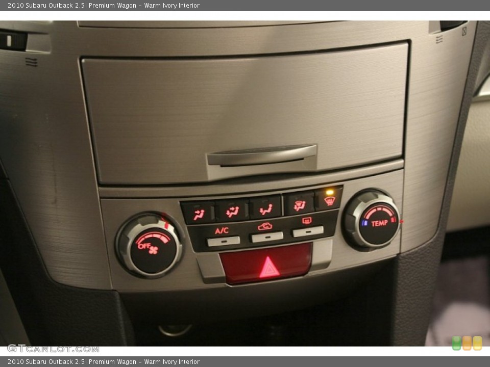 Warm Ivory Interior Controls for the 2010 Subaru Outback 2.5i Premium Wagon #73719157