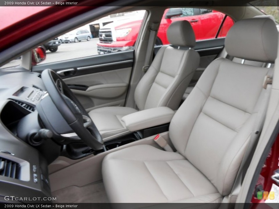 Beige Interior Front Seat for the 2009 Honda Civic LX Sedan #73719732