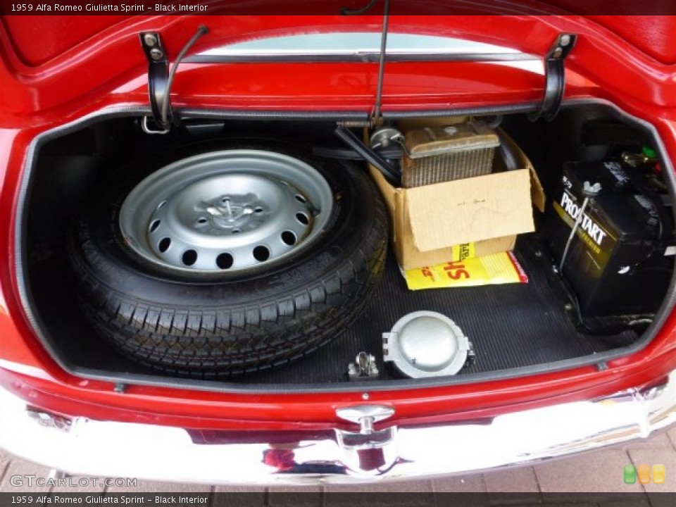 Black Interior Trunk for the 1959 Alfa Romeo Giulietta Sprint #73719764