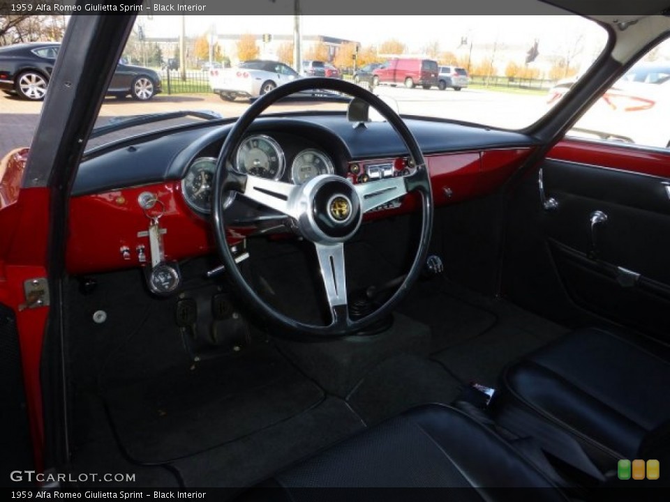 Black Interior Prime Interior For The 1959 Alfa Romeo