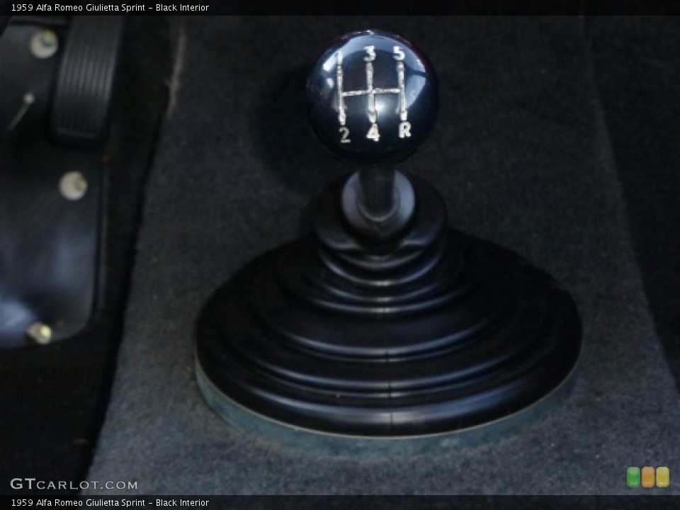 Black Interior Transmission for the 1959 Alfa Romeo Giulietta Sprint #73720208