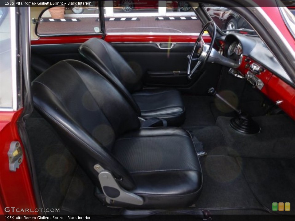 Black Interior Photo for the 1959 Alfa Romeo Giulietta Sprint #73720308