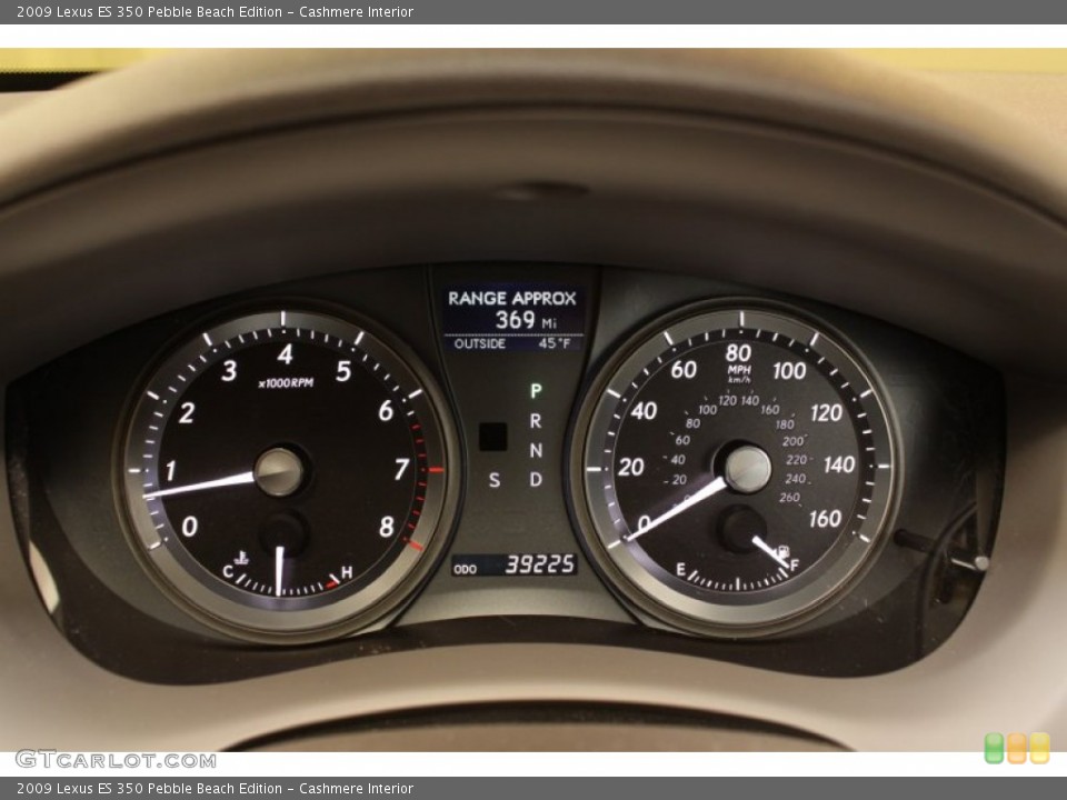 Cashmere Interior Gauges for the 2009 Lexus ES 350 Pebble Beach Edition #73721273