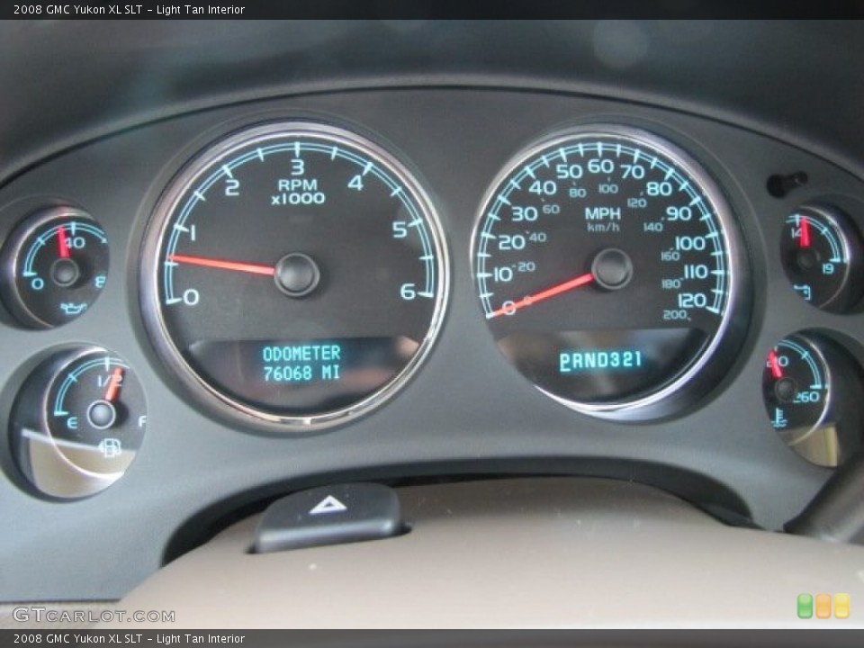 Light Tan Interior Gauges for the 2008 GMC Yukon XL SLT #73723625