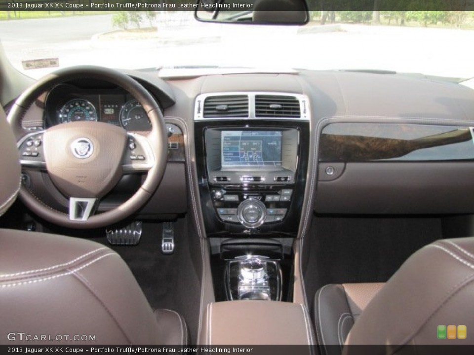 Portfolio Truffle/Poltrona Frau Leather Headlining Interior Dashboard for the 2013 Jaguar XK XK Coupe #73725434