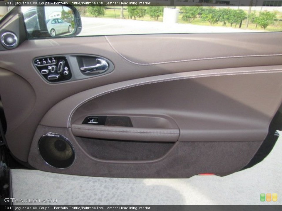 Portfolio Truffle/Poltrona Frau Leather Headlining Interior Door Panel for the 2013 Jaguar XK XK Coupe #73725569