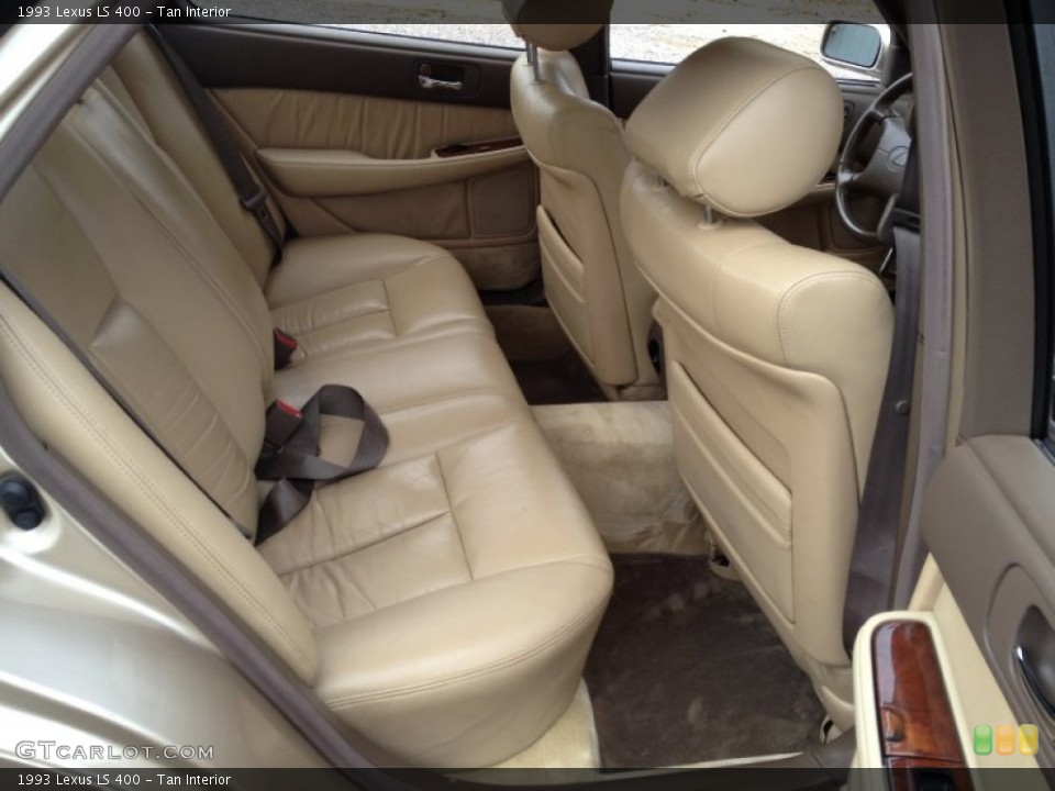 Tan Interior Rear Seat for the 1993 Lexus LS 400 #73725743
