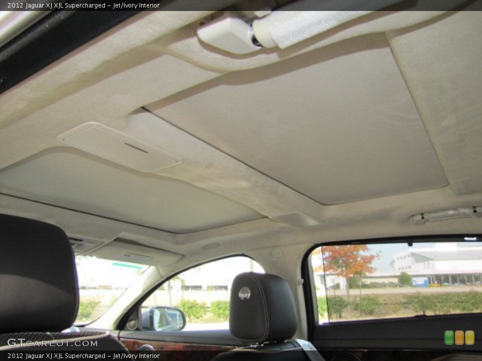 Jet/Ivory Interior Sunroof for the 2012 Jaguar XJ XJL Supercharged #73726292