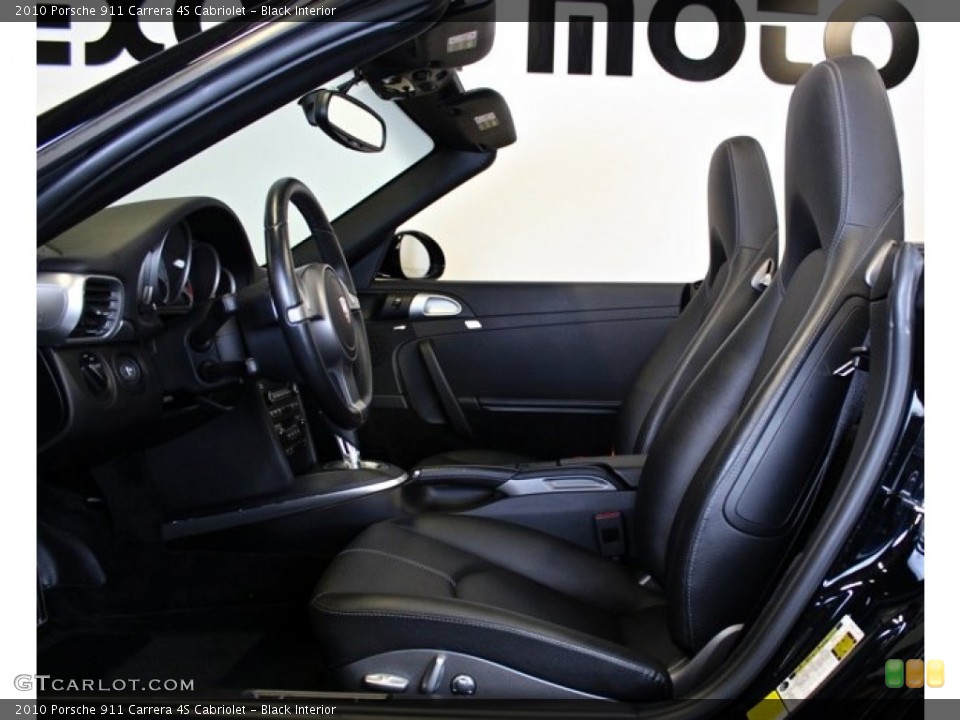 Black Interior Photo for the 2010 Porsche 911 Carrera 4S Cabriolet #73726961