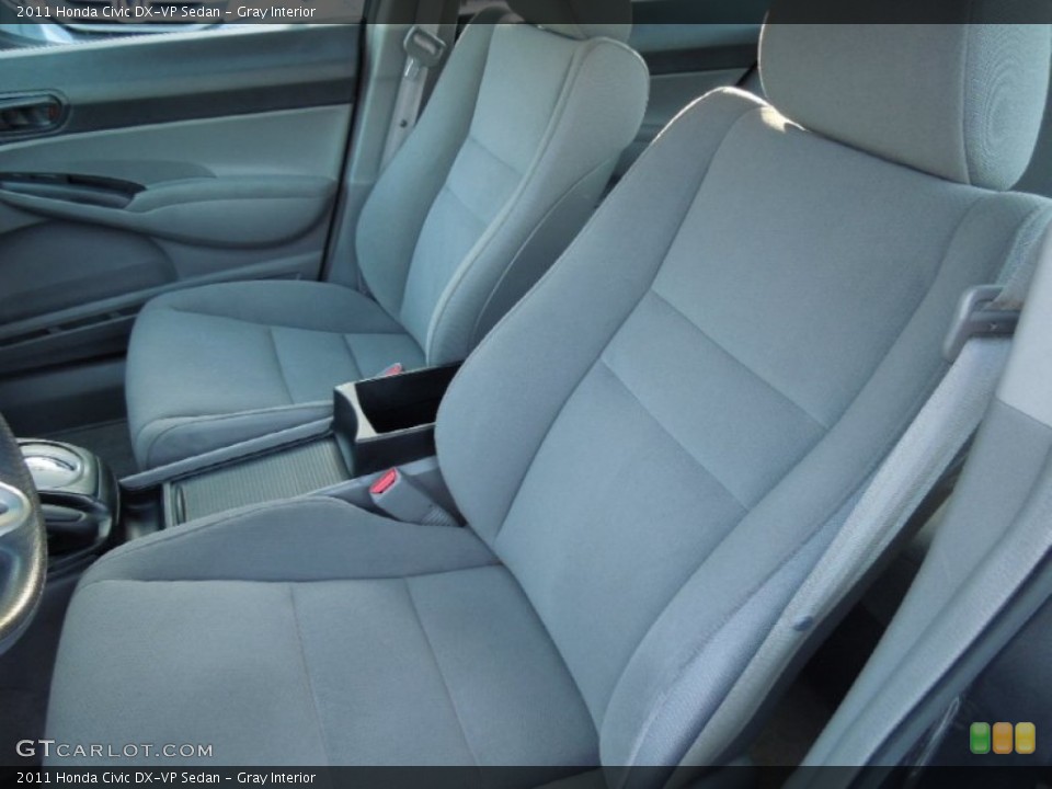 Gray Interior Front Seat for the 2011 Honda Civic DX-VP Sedan #73727586