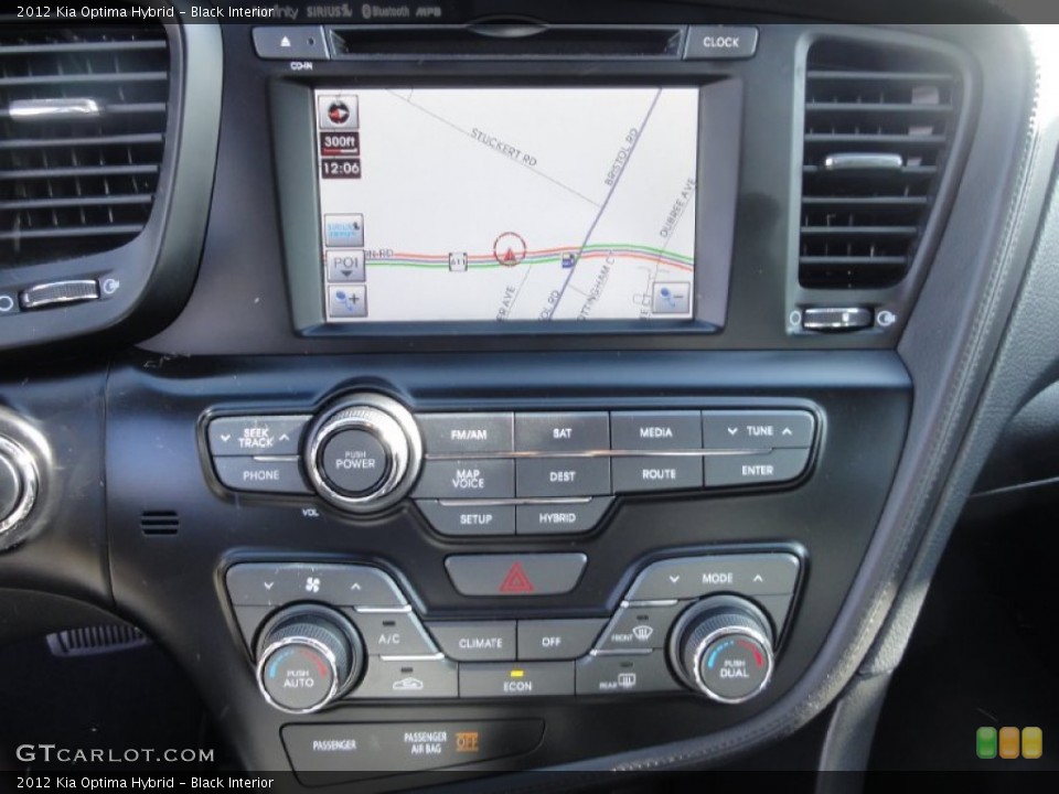 Black Interior Controls for the 2012 Kia Optima Hybrid #73727607