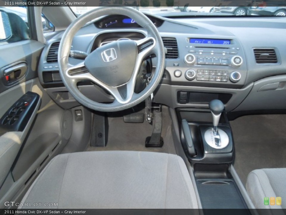 Gray Interior Dashboard for the 2011 Honda Civic DX-VP Sedan #73727730