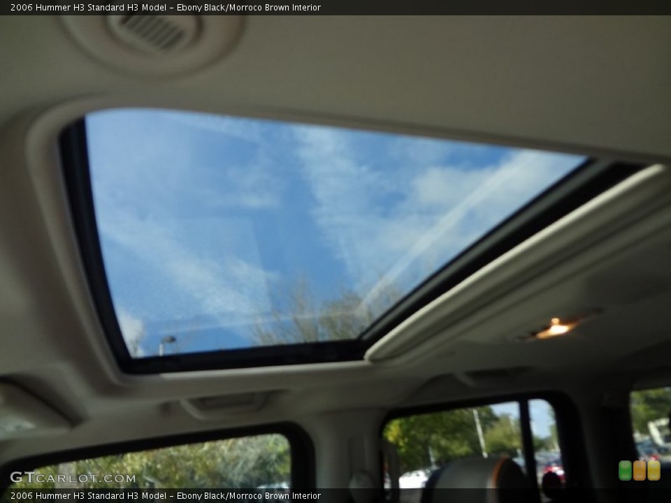 Ebony Black/Morroco Brown Interior Sunroof for the 2006 Hummer H3  #73727888