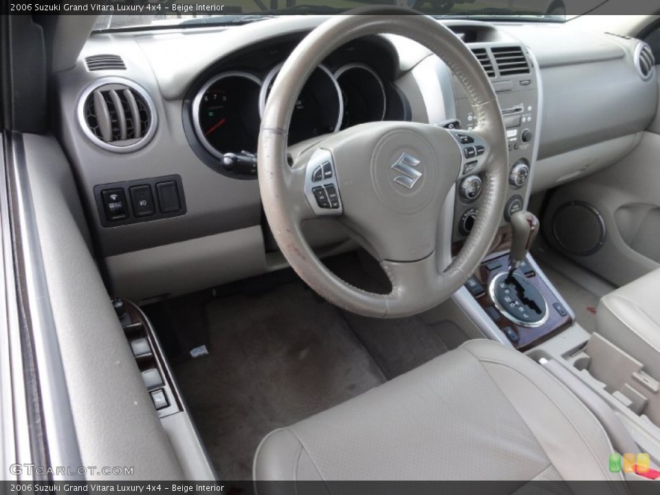 Beige Interior Prime Interior for the 2006 Suzuki Grand Vitara Luxury 4x4 #73728314