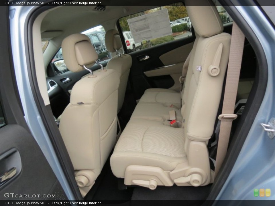Black/Light Frost Beige Interior Rear Seat for the 2013 Dodge Journey SXT #73731101