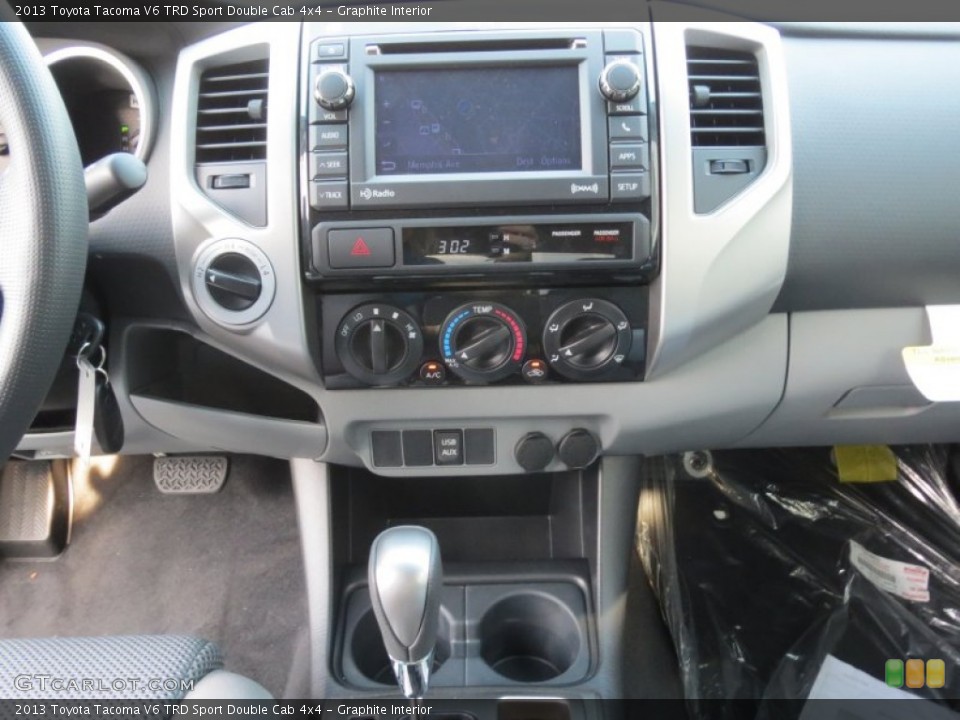 Graphite Interior Controls for the 2013 Toyota Tacoma V6 TRD Sport Double Cab 4x4 #73732337