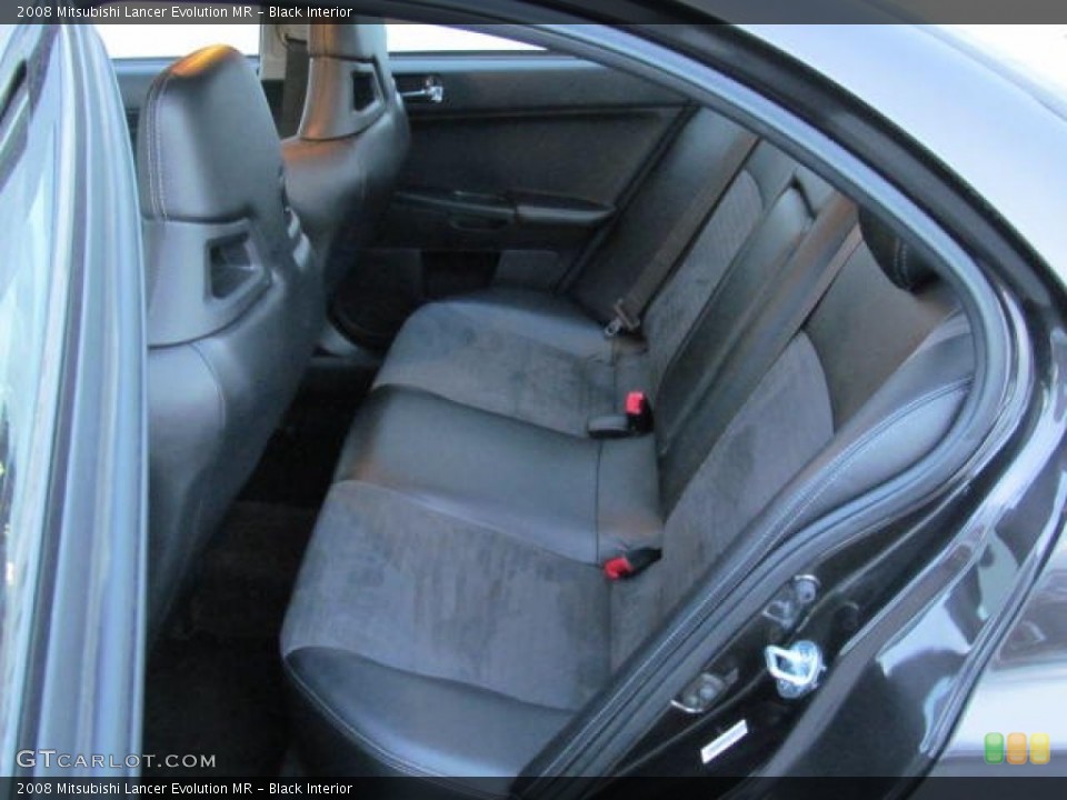 Black Interior Rear Seat for the 2008 Mitsubishi Lancer Evolution MR #73732423