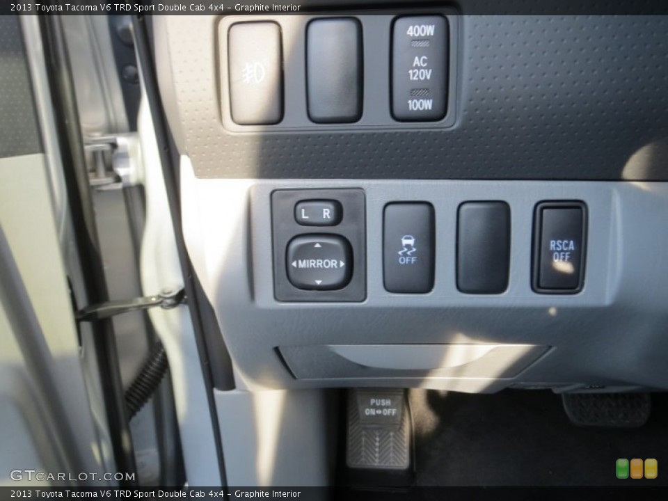 Graphite Interior Controls for the 2013 Toyota Tacoma V6 TRD Sport Double Cab 4x4 #73732478