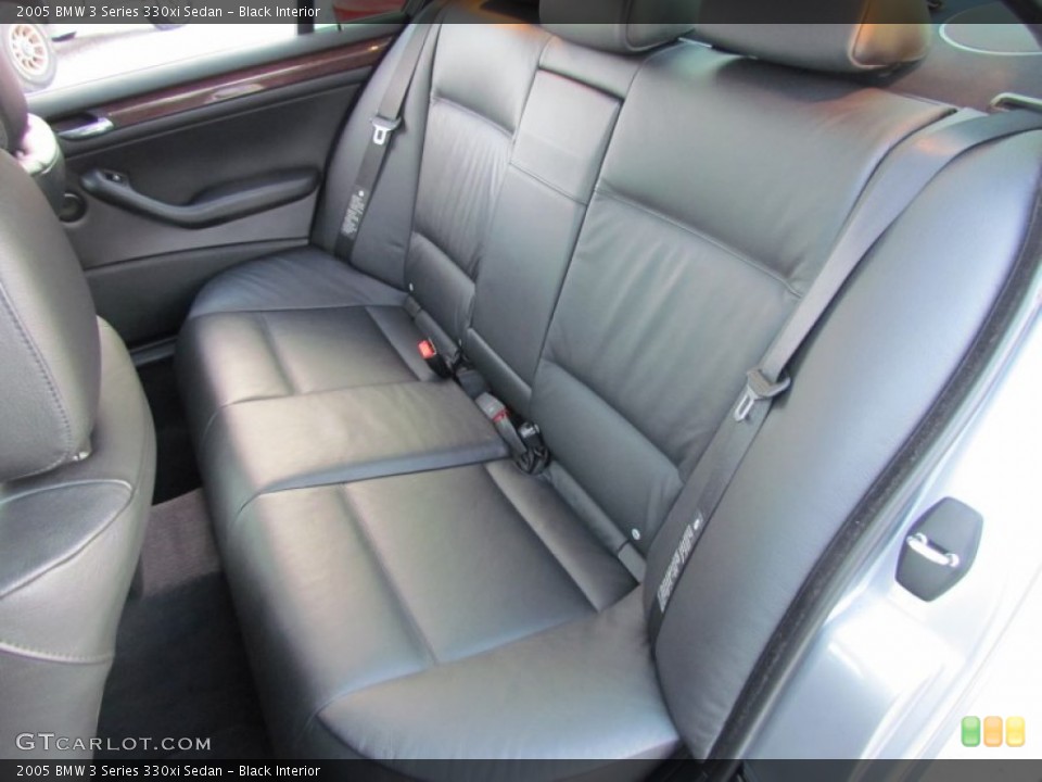 Black Interior Rear Seat for the 2005 BMW 3 Series 330xi Sedan #73733201